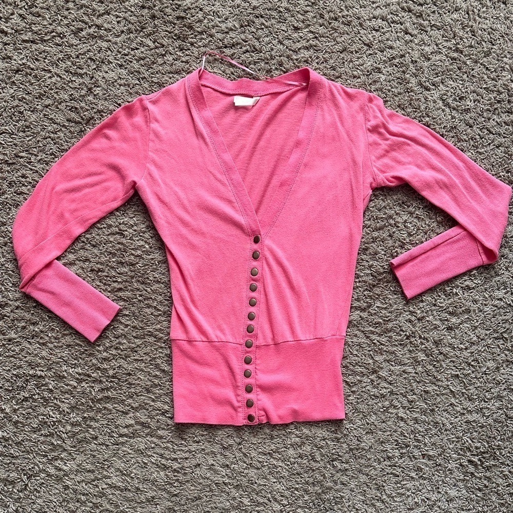 Color Story Hot Pink Cardigan